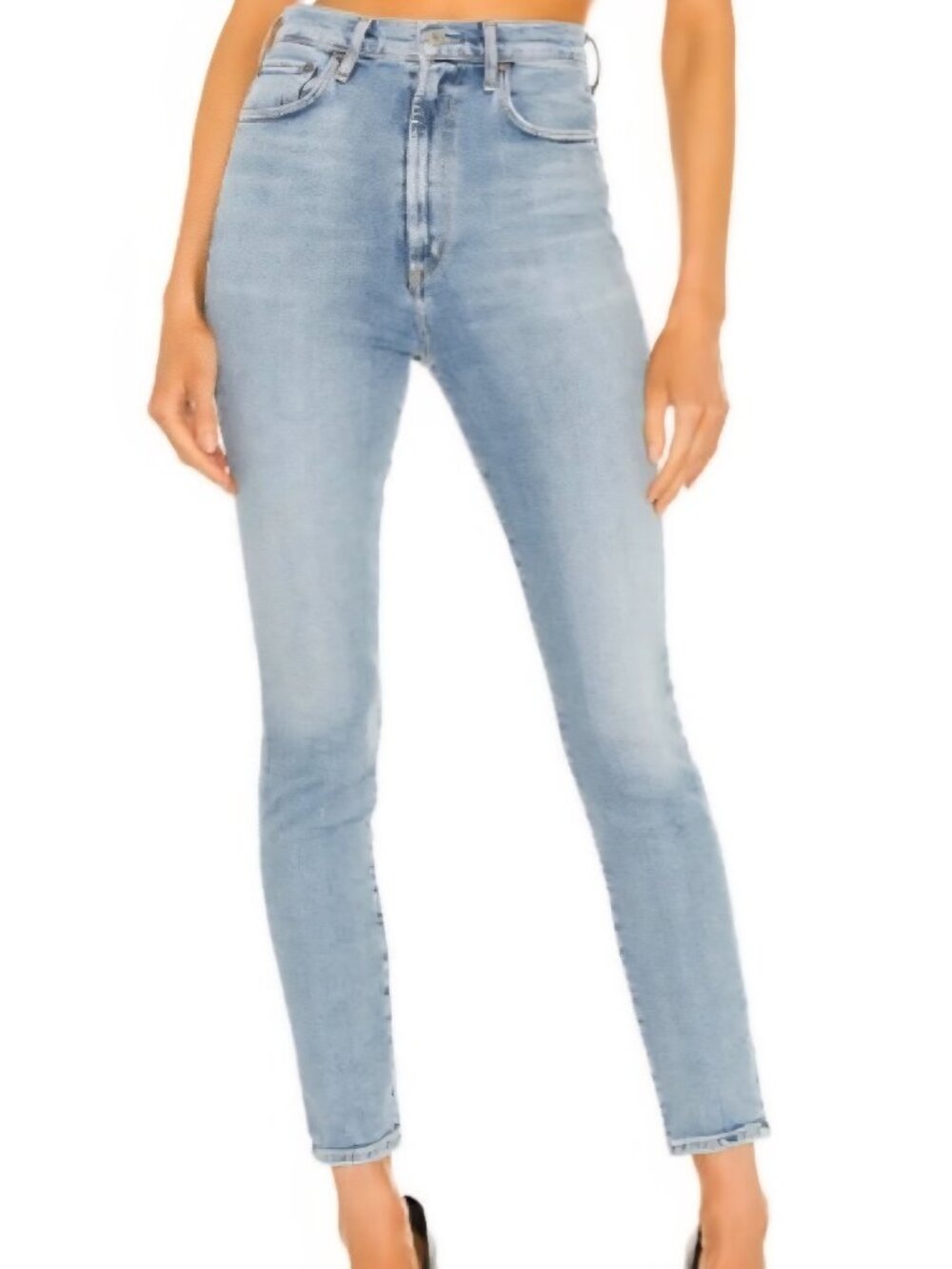 Agolde Pinch Waist High Rise Skinny Cotton Light Wash Jeans Women's Size 29